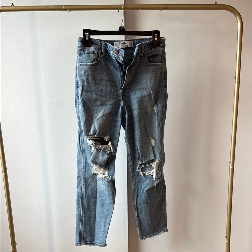 Hollister Light Blue High-Rise Jeans